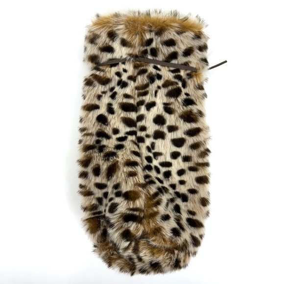 Set Of Three Plush Soft Faux Fur Wine Bottle Bags Decor Gift Holiday Fall Winter - Picture 3 of 12